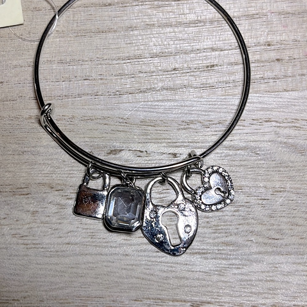 Silver Expandable Fashion Bangle Bracelet from Justin & Taylor